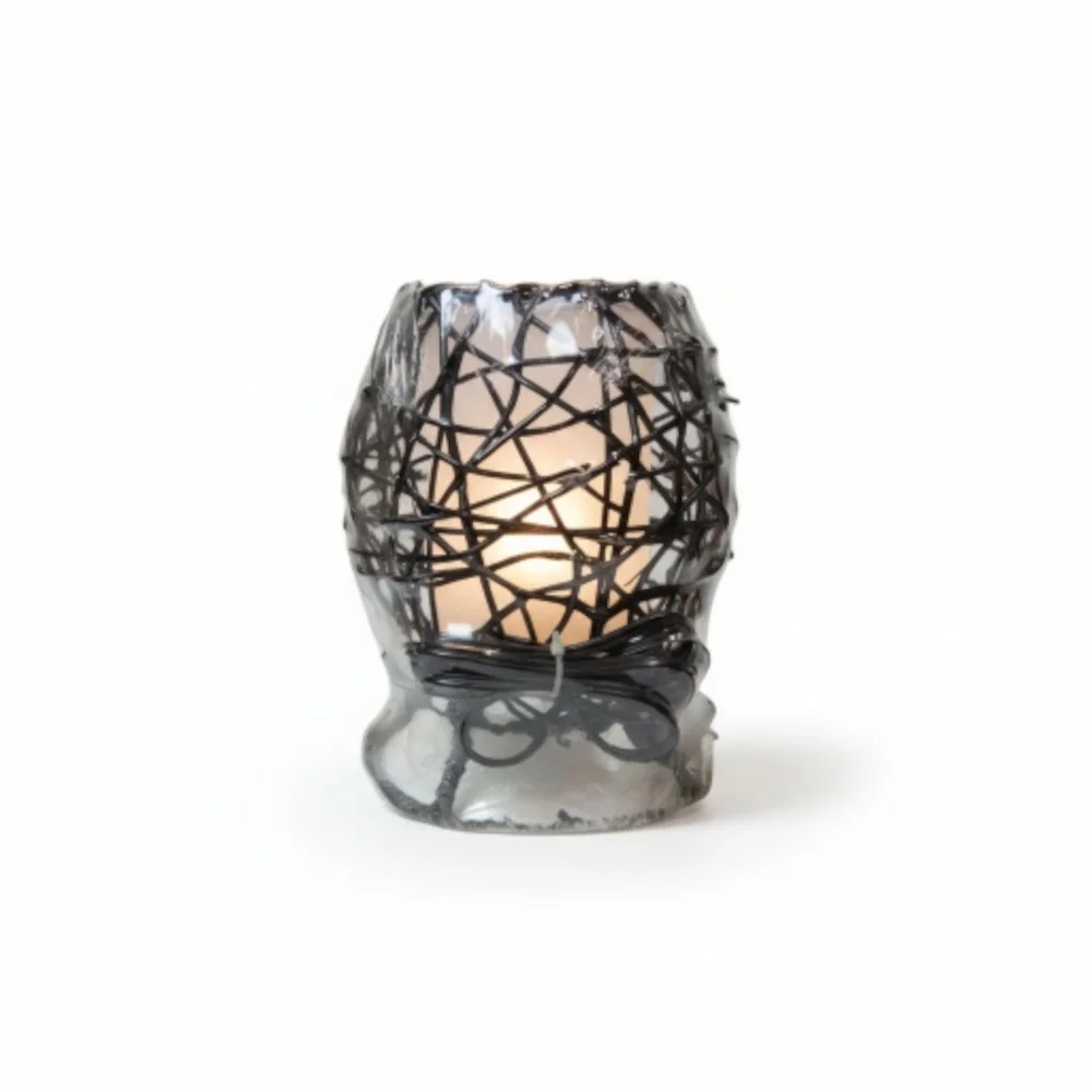 Handmade Wicker Rattan Table Lamp Night Light NWOT